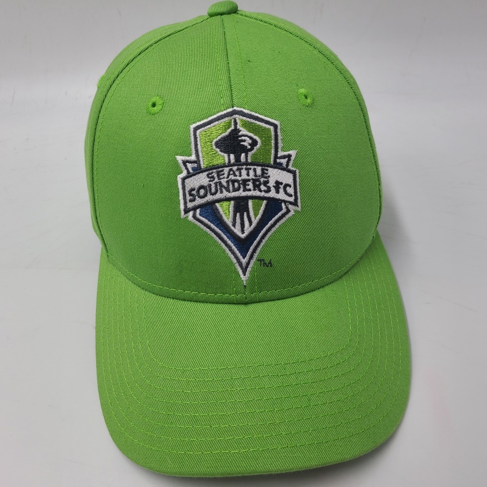 Seattle Sounders Hat Adjustable Adidas Green‎ MLS Soccer Club SC Logo Casual Men